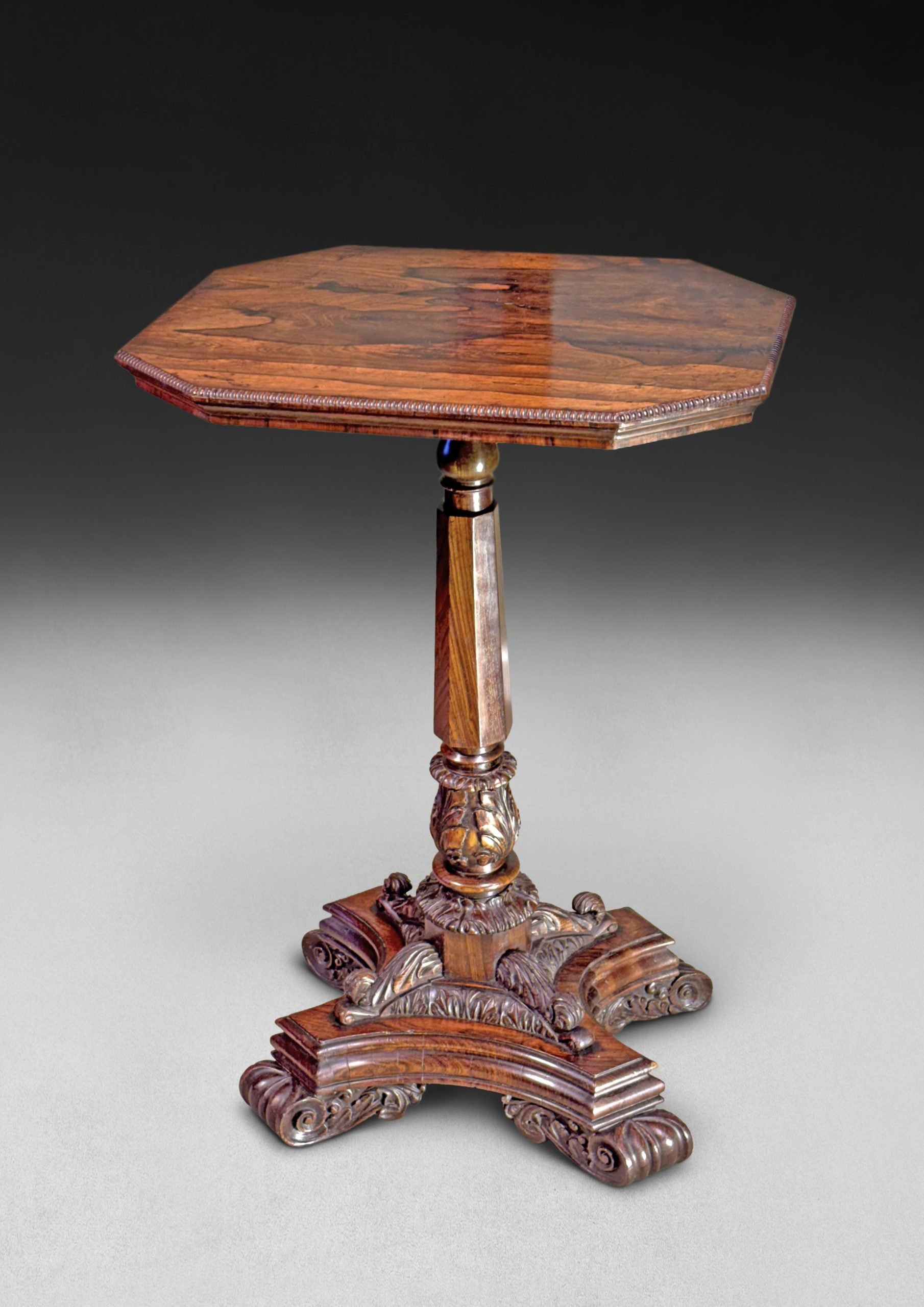 Regency Period Octagonal Rosewood Wine Table